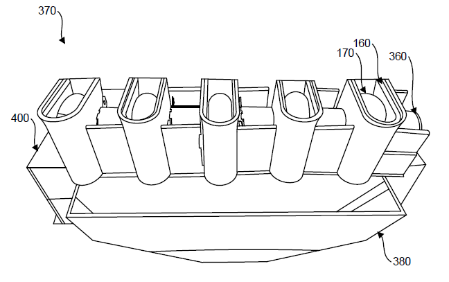 Assembly of Five Pill Dispensing Units